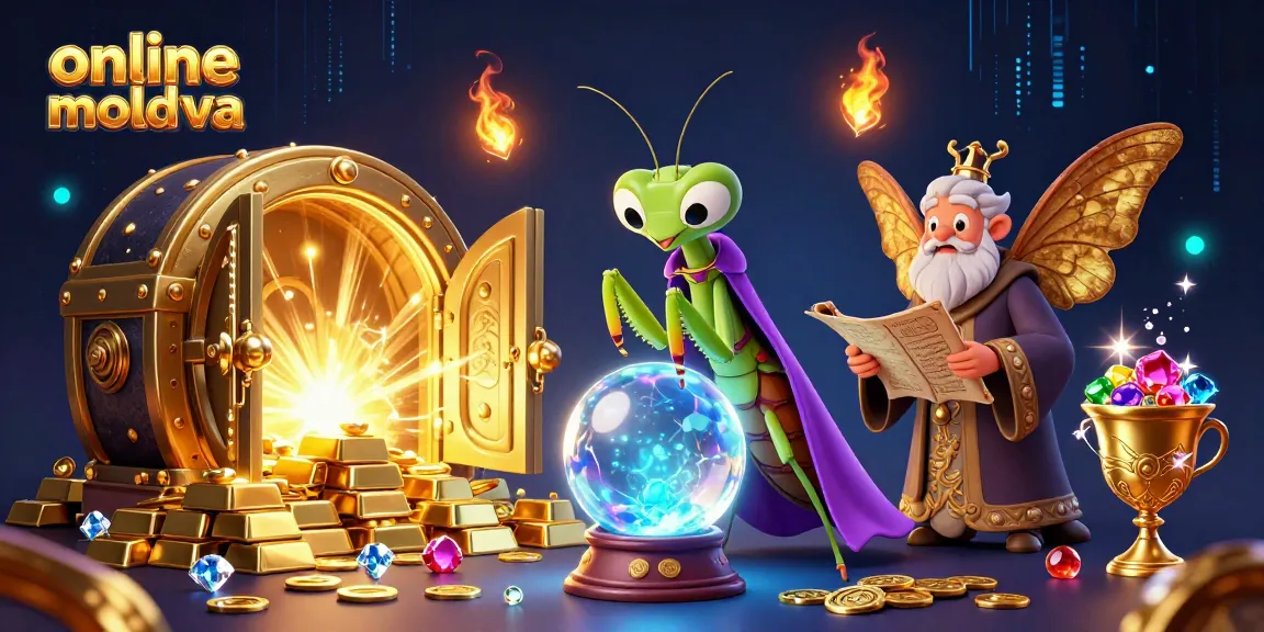Învățați despre sloturile și jackpoturile de la online casino moldova într-o ilustrație 3D vibrantă.